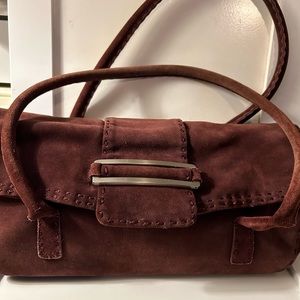 Brown suede Anne Taylor bag